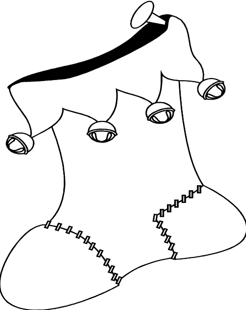 Skarpety świąteczne kolorowanki